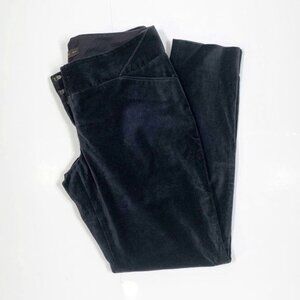 The Limited Drew Fit Womens Black Velvet Tapered Ankle Pants Size 6 Party Preppy